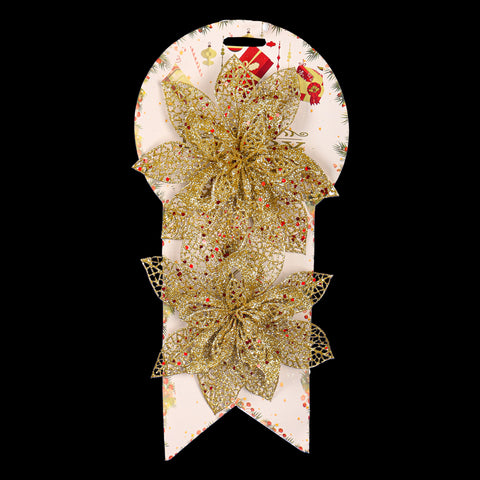 Christmas tree glitter flower decoration