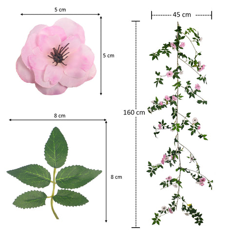 Single Vine Artificial Hanging Cherry Flowers