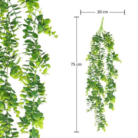 Hanging Artificial Single Bunch Plant Leaf