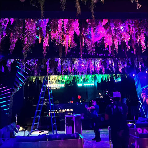 Hanging artificial leaves for ceiling
