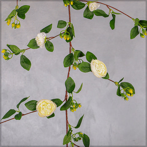 Artificial Hanging Rose Flower Single Vine