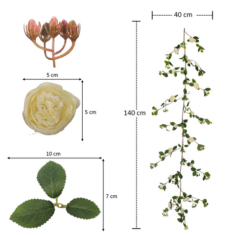 Artificial Hanging Rose Flower Single Vine