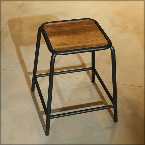 metal wood stool