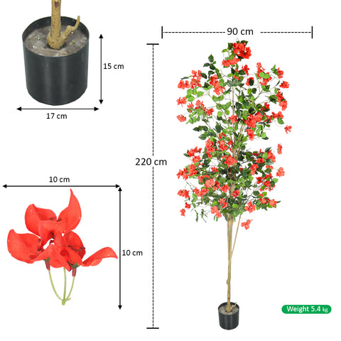 faux bougainvillea tree