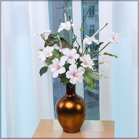 Artificial Hibiscus Flowers singele Bunch (without vase)