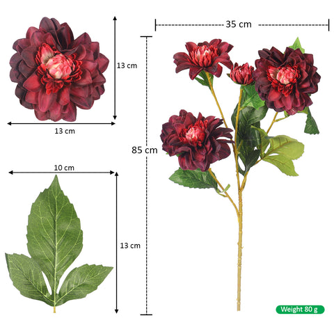 Artificial Dahlia Flower Bunch