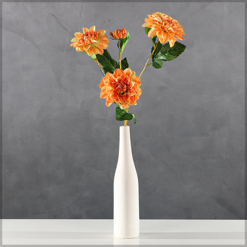 Faux dahlia flowers bouquet