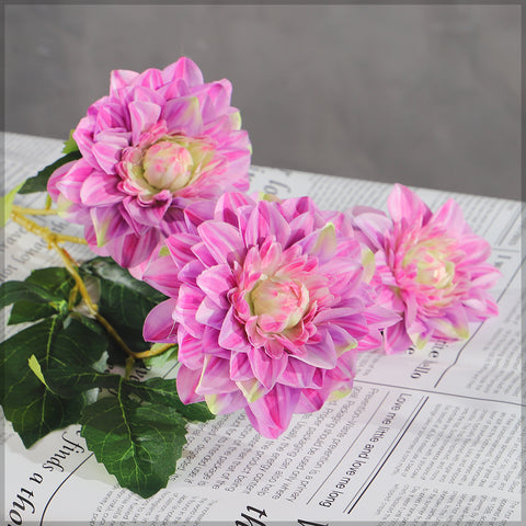 Artificial Dahlia Flower Bunch