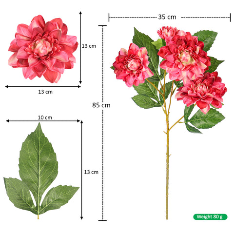 Silk dahlia bouquet for vases