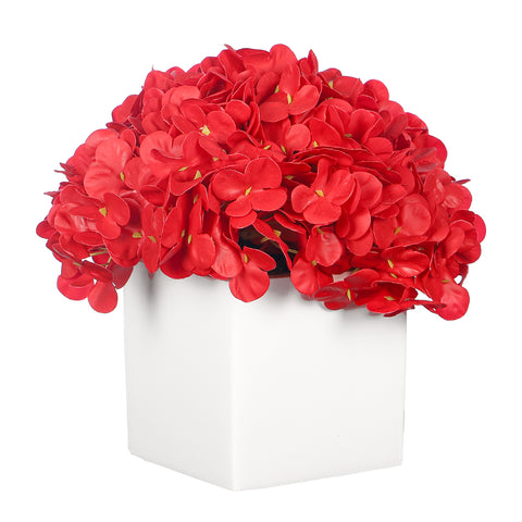 elegant faux hydrangea decor