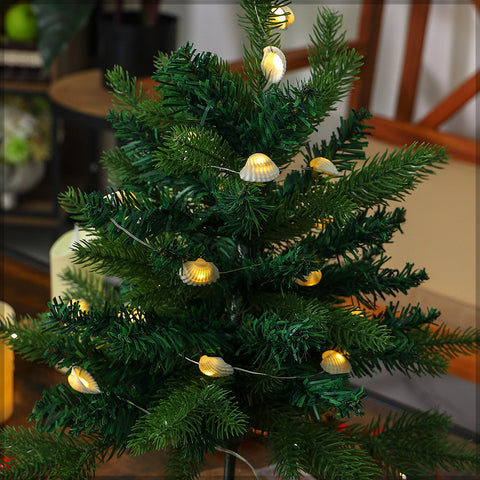 Seashell lights for holiday décor