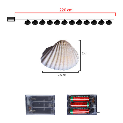 Sea shell string lights