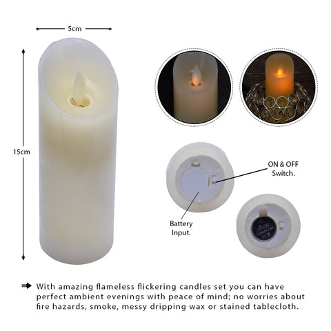 Flameless tea light candles