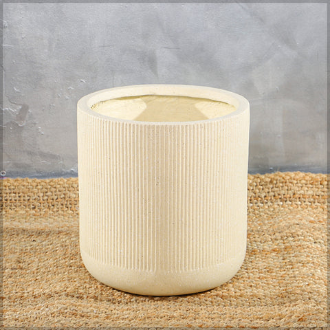 ribbed planter for indoor plants