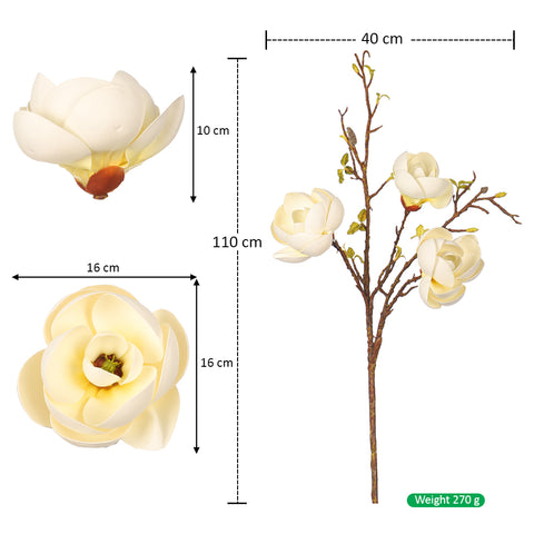 Artificial magnolia flower