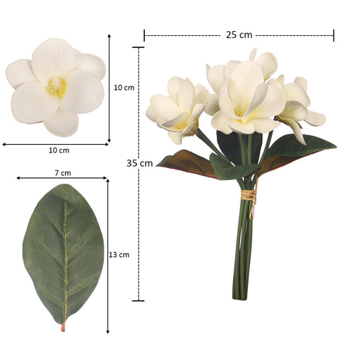 2-Packs Artificial Magnolia Flowers in Bunch (without vase)