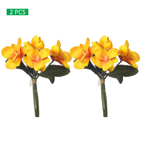 2-Packs Artificial Magnolia Flowers in Bunch (without vase)