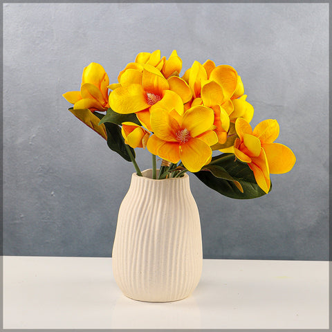 2-Packs Artificial Magnolia Flowers in Bunch (without vase)
