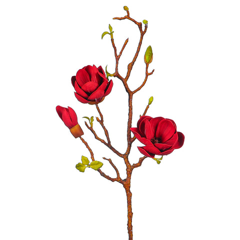 Single Stem Nearly Natural Magnolia Flowers (without vase)