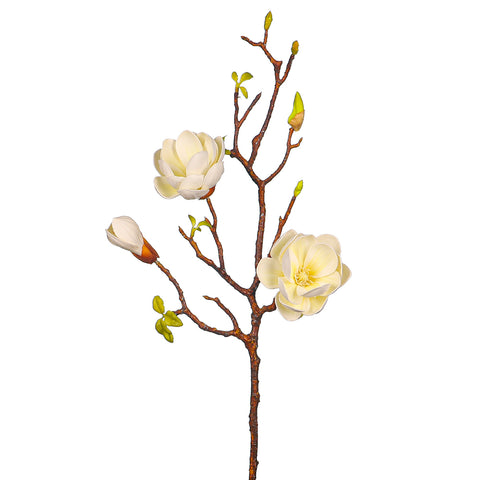 Single Stem Nearly Natural Magnolia Flowers (without vase)
