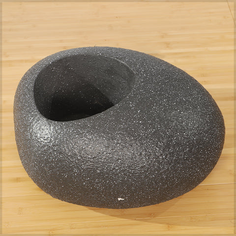 White-Black Concrete Dinosaur Egg Design Planter