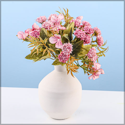 زهور حريرية اصطناعية صغيرة