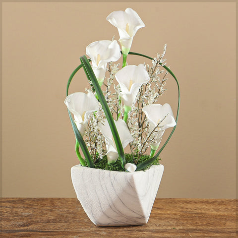 elegant white flower arrangement