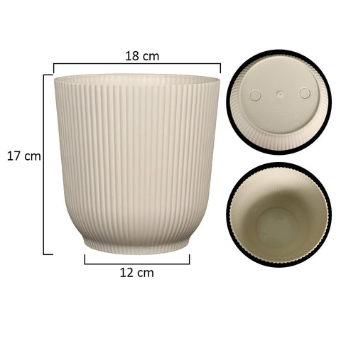 plant pot ribbed