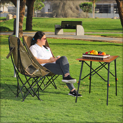 Comfortable Chair with Cup Holder for Camping