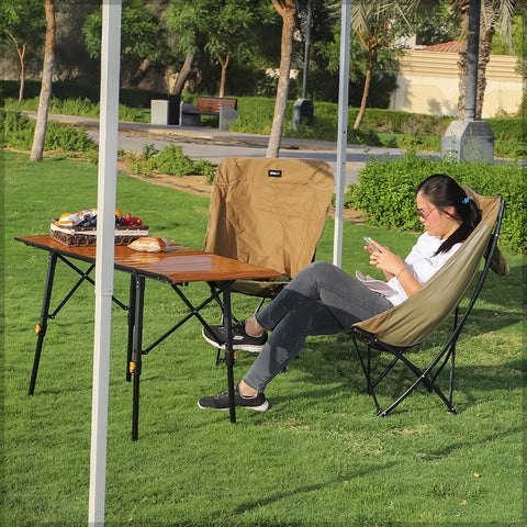 Comfortable Chair with Cup Holder for Camping