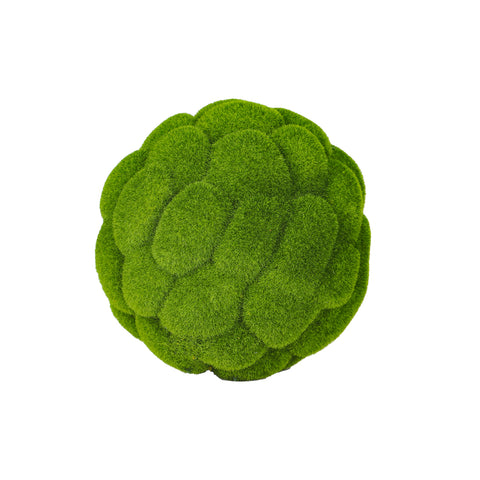 Decorative green moss ball