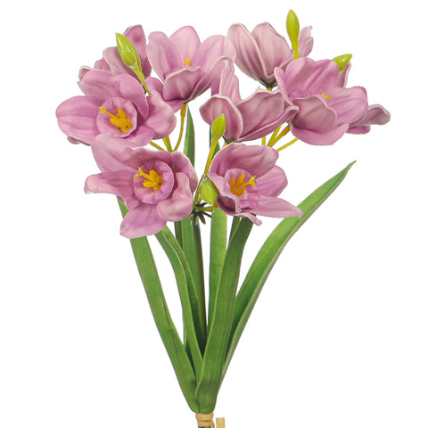 Artificial Narcissus Daffodil Fake Flower Bunch (without vase)