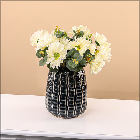 Nearly Natural Gerbera Flower Single Bunch(without glass vase)