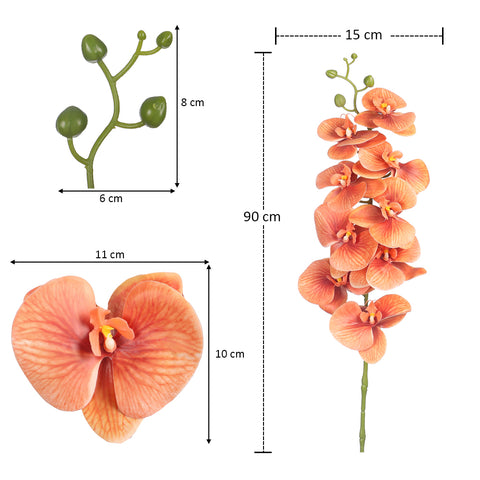 2PCS Artificial Orchid Flowers in Different Colors(without vase)
