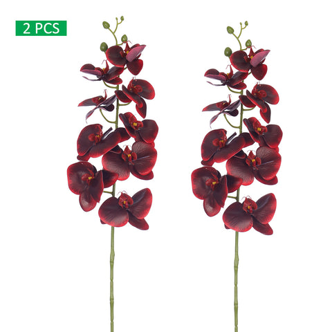 2PCS Artificial Orchid Flowers in Different Colors(without vase)