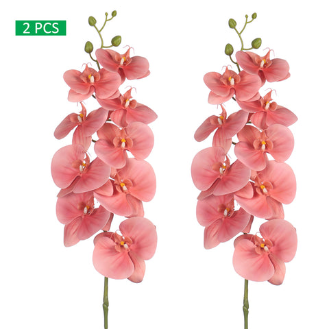 2PCS Artificial Orchid Flowers in Different Colors(without vase)