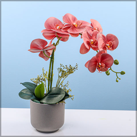 2PCS Artificial Orchid Flowers in Different Colors(without vase)