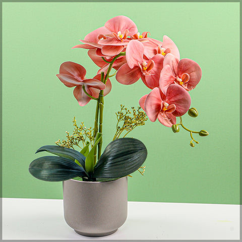 2PCS Artificial Orchid Flowers in Different Colors(without vase)
