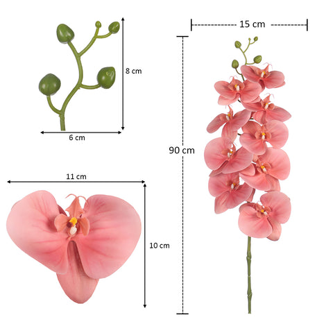 2PCS Artificial Orchid Flowers in Different Colors(without vase)