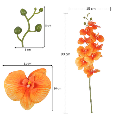 2PCS Artificial Orchid Flowers in Different Colors(without vase)