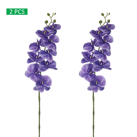2PCS Artificial Orchid Flowers in Different Colors(without vase)