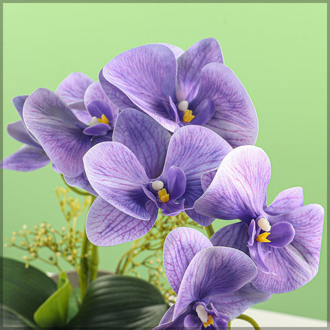 2PCS Artificial Orchid Flowers in Different Colors(without vase)