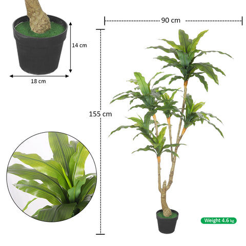 Lifelike Artificial Dracaena Tree