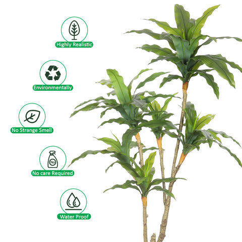 Lifelike Artificial Dracaena Tree