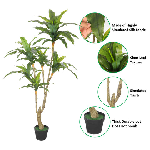 Lifelike Artificial Dracaena Tree