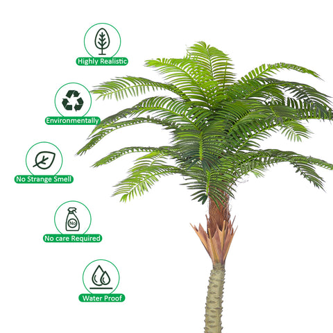 palm tree with pot