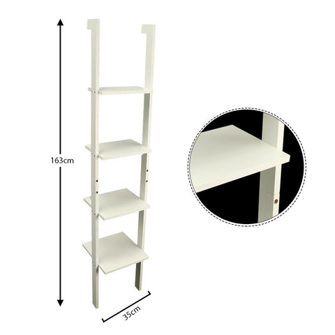 White laundry ladder