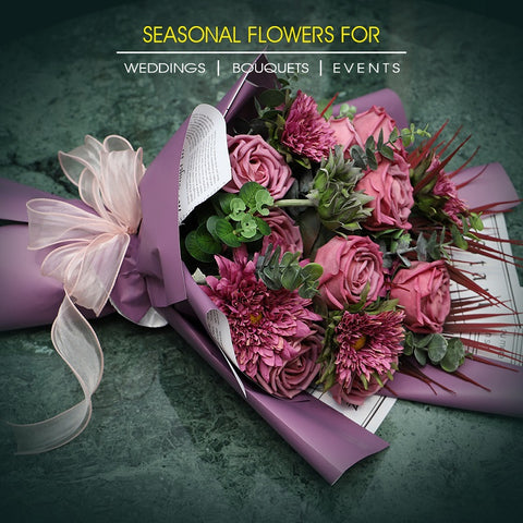 artificial daisy rose flowers bouquet