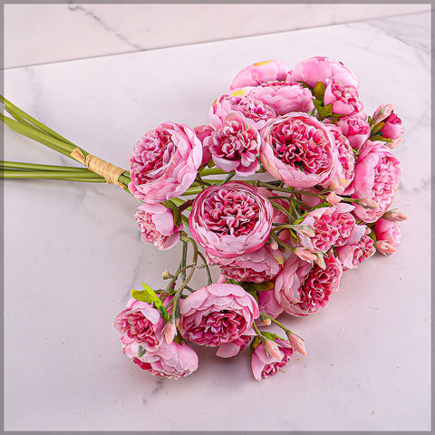 Artificial Mini Peony Flower Single Bouquet