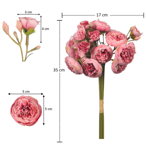 Artificial Mini Peony Flower Single Bouquet